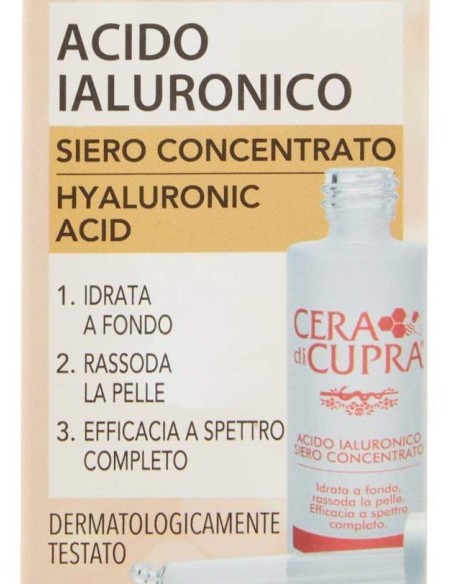 Cera Di Cupra Siero Concentrato - 30ml - Acido Ialuronico